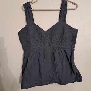 EDME & ESYLLTE Gray maternity TOP Sz 14 zip side for breast-feeding access